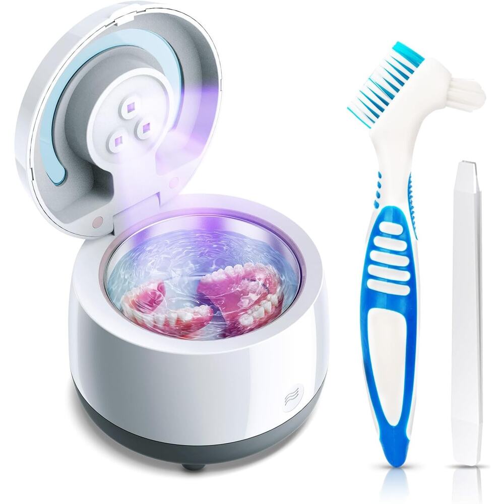 Ultrasonic Cleaner Retainer Cleaning Machine - Denture Mouth Guard Dental Trays